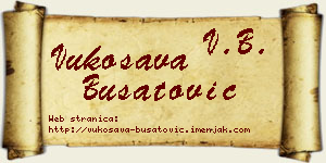 Vukosava Bušatović vizit kartica